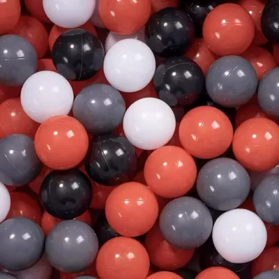 Pelotas Rojo, Negro, Gris y Blanco para Parque Infantil 5,5cm