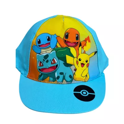 Gorra Pokémon Iniciales Celeste 54cm | Gorro infantil oficial