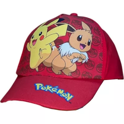 Gorra infantil Pokémon roja 54cm | Gorro para niños oficial