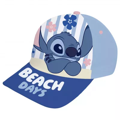 Gorra infantil Stitch Beach Days azul | Gorro niño 51-54cm