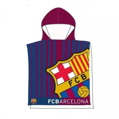 Poncho Barbie infantil microfibra 55x110cm playa piscina niños