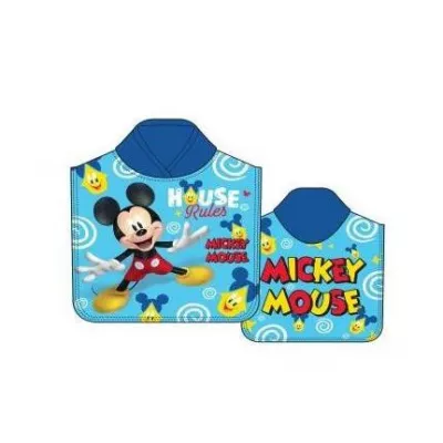 Poncho Disney Mickey Surf infantil microfibra 55x110cm playa