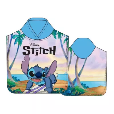 Poncho infantil Pokémon Pikachu microfibra 55x110cm playa piscina