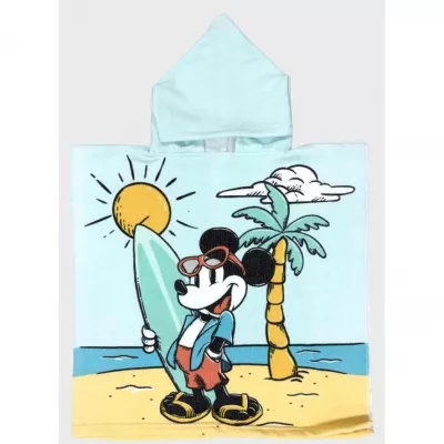 Poncho playa piscina Super Mario infantil 55x110cm microfibra