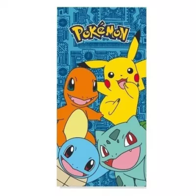 Toalla playa Pokémon infantil 70x140cm microfibra oficial