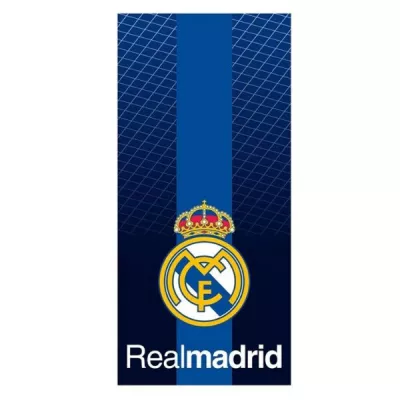 Toalla Real Madrid Azul Infantil 70x140cm Microfibra Playa Piscina