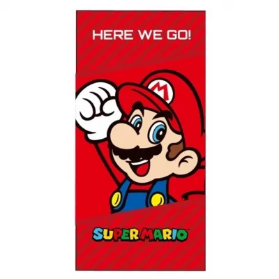 Toalla Super Mario infantil 70x140cm microfibra playa piscina