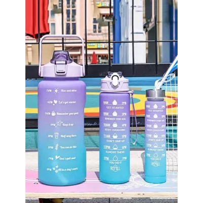 Set 3 Botellas de Agua 2000ML/800ML/300ML