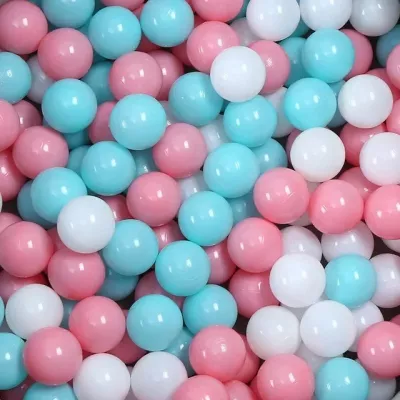 Pelotas Azul, Rosa y Blanco para Parque Infantil 5,5cm
